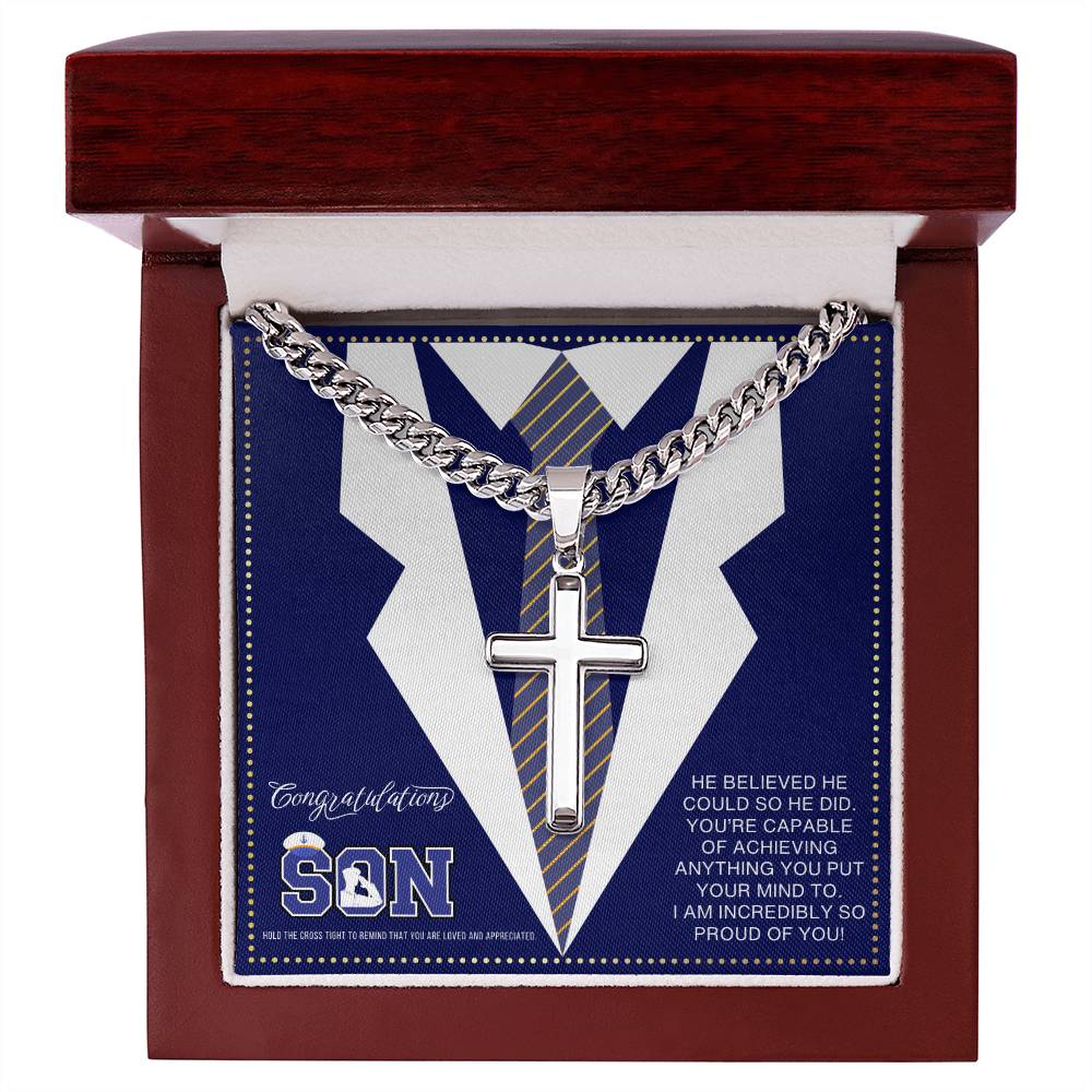 JGF Jewelry Gifts for Family Navy Military Gifts For Son