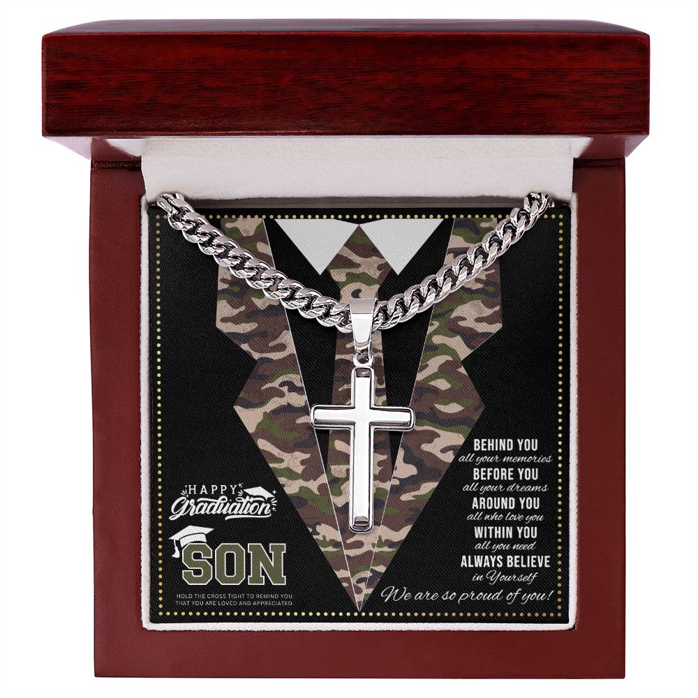 JGF Jewelry Gifts for Family US Army National Guard Graduation Gifts For Son