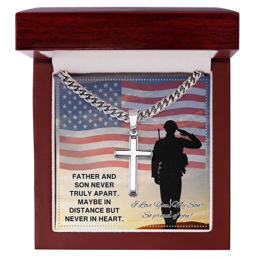 JGF Jewelry Gifts for Family US Military Army Soldier Necklace For Son From Dad