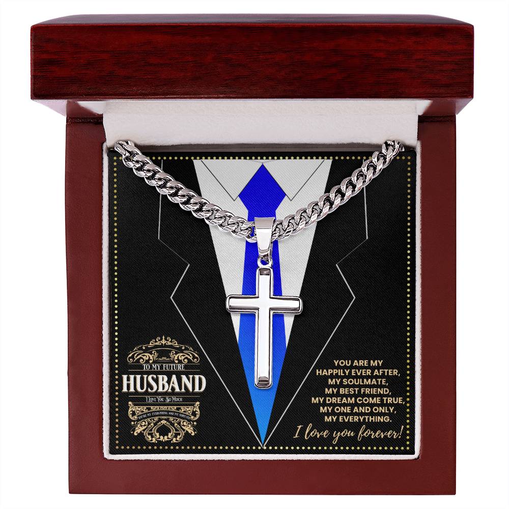 JGF Jewelry Gifts for Family My Dear Future Husband Cross Necklace