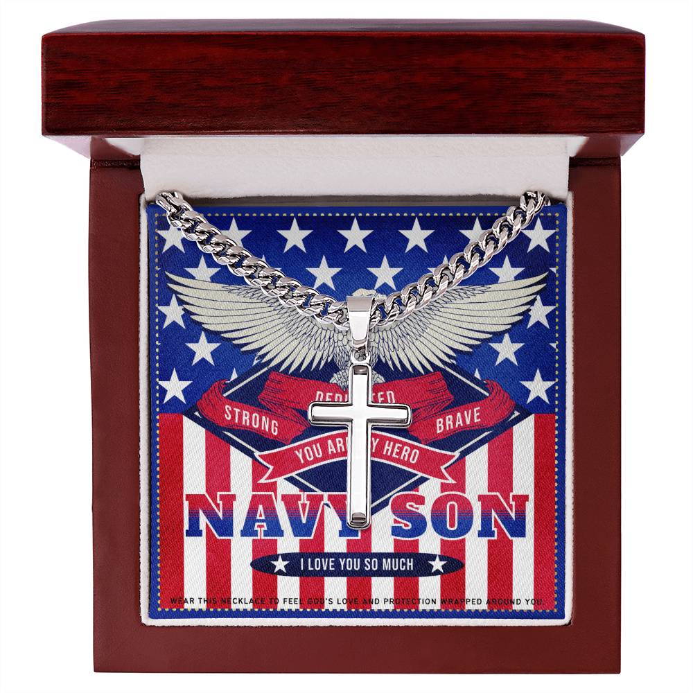 9 JGF Jewelry Gifts for Family My Son Is In The US Navy