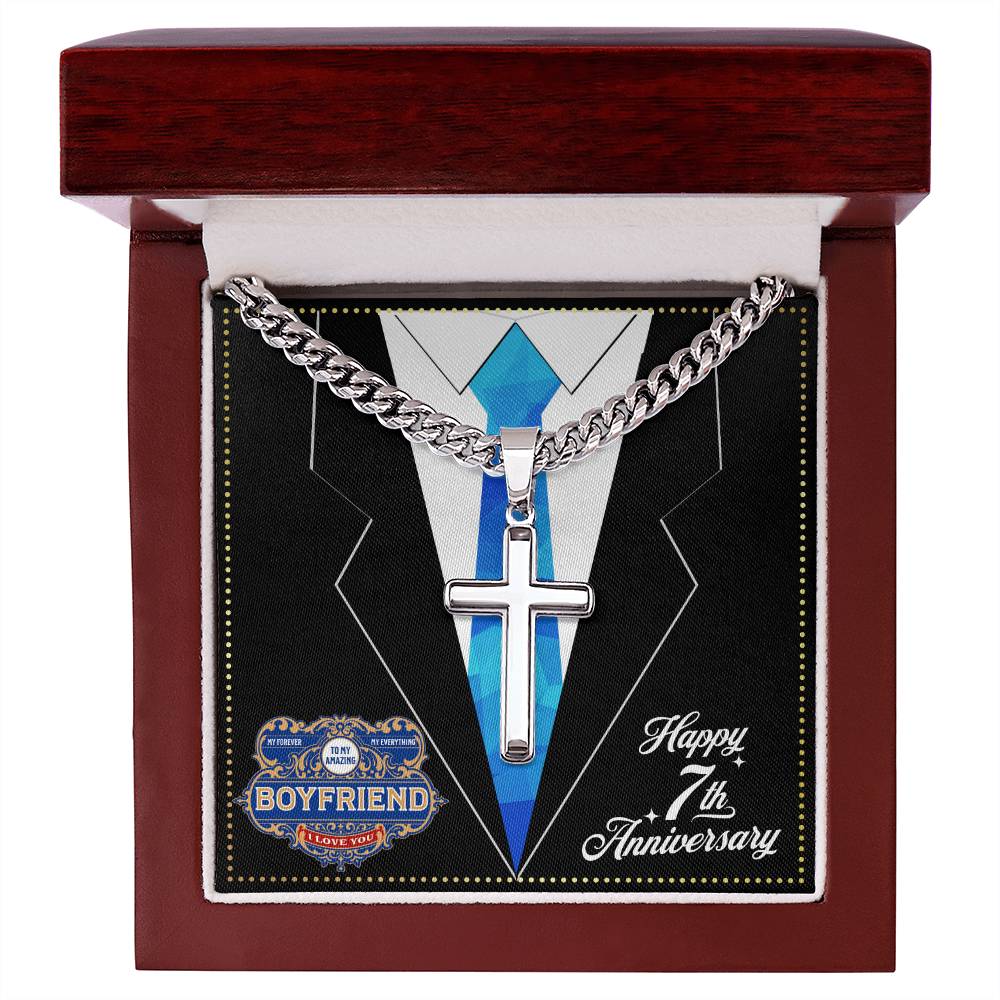 JGF Jewelry Gifts for Family 7 Year 7th Anniversary For Him Boyfriend