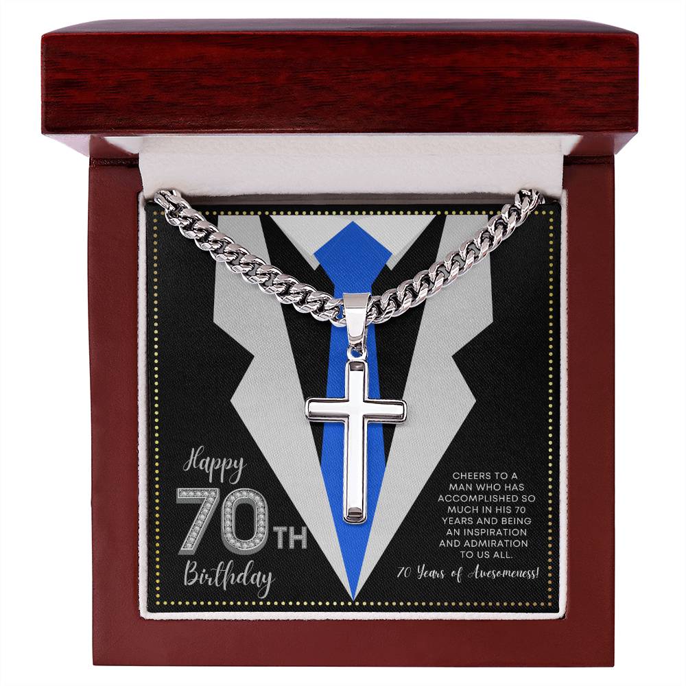 JGF Jewelry Gifts for Family 70th Birthday Gifts For Men