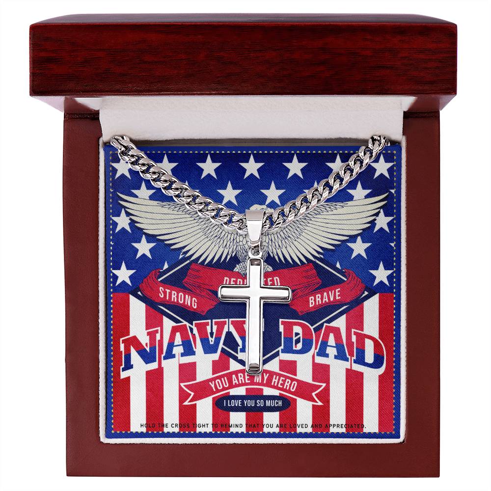 8 JGF Jewelry Gifts for Family US Navy Dad Gifts For Men