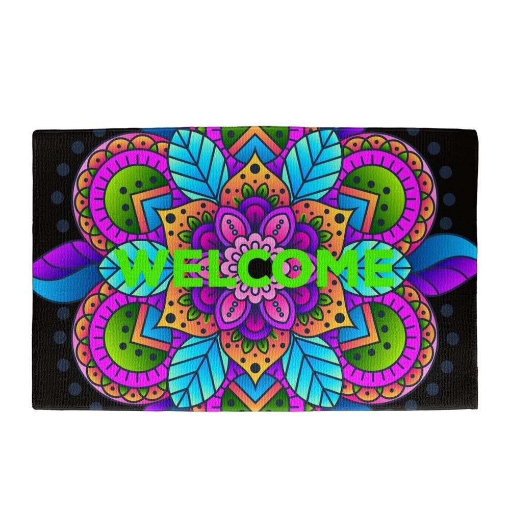 JGF Colorful Front Door Mat Outside Entrance Bright Color