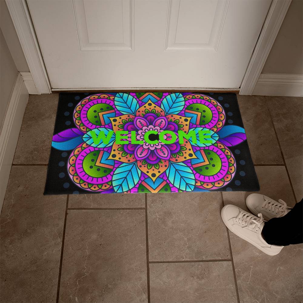 JGF Colorful Front Door Mat Outside Entrance Bright Color