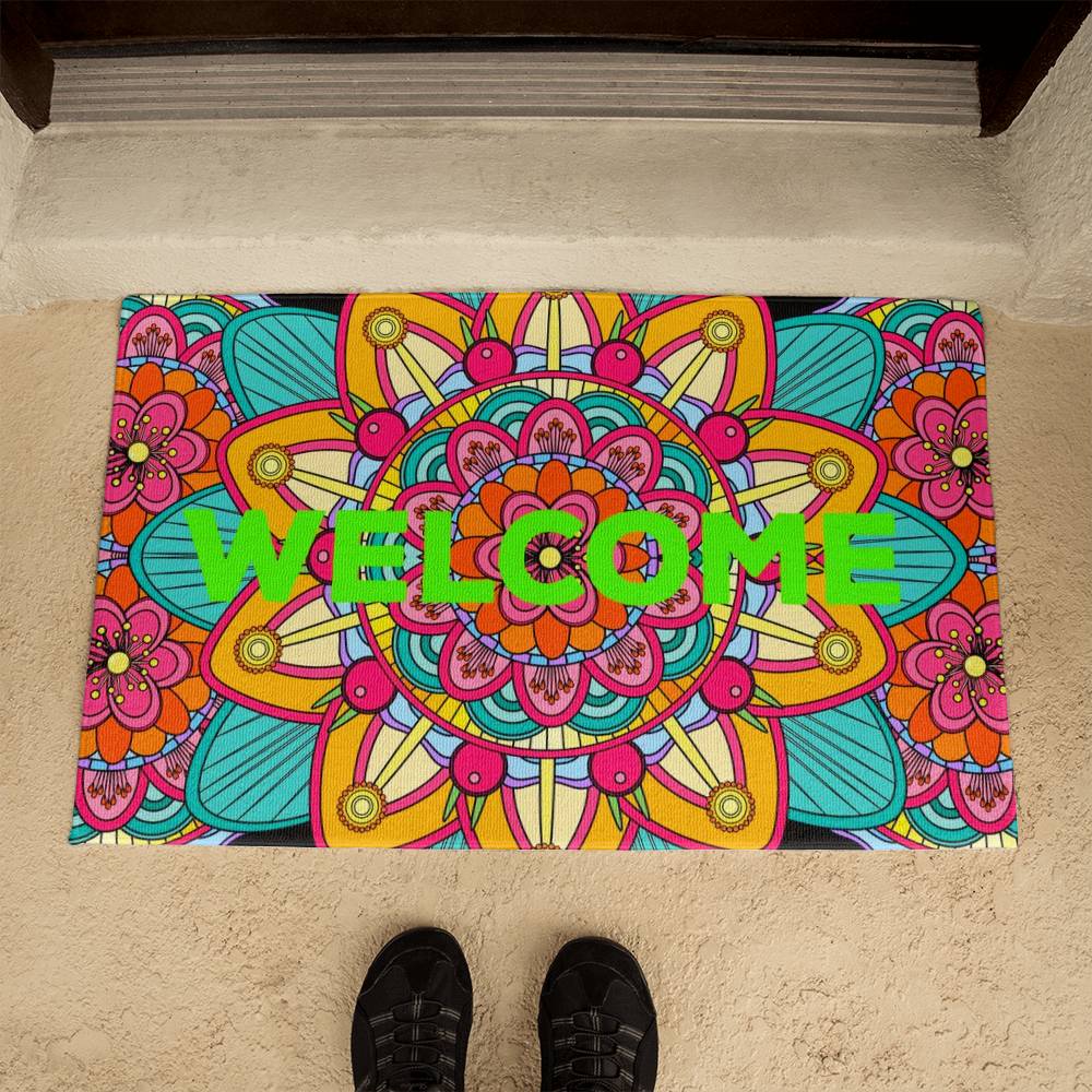 JGF Bohemian Welcome Mats for Front Door Decor