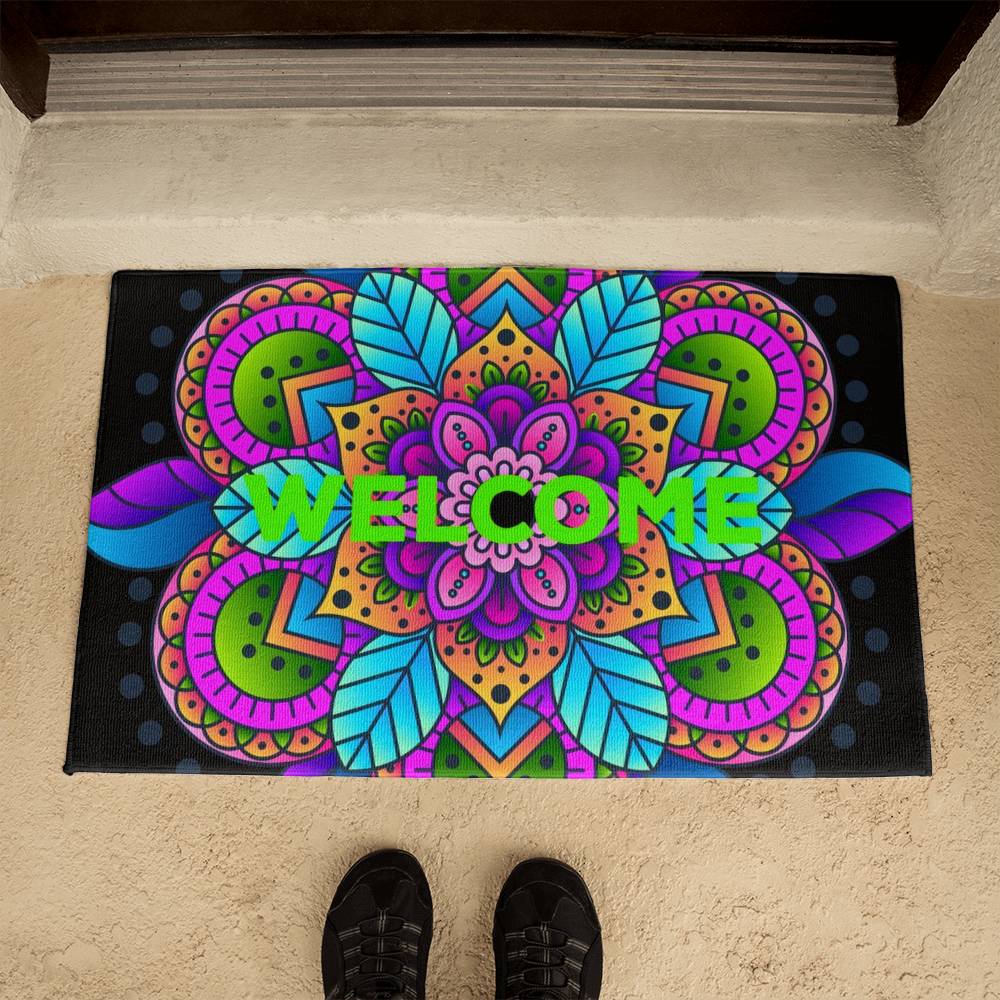 JGF Colorful Front Door Mat Outside Entrance Bright Color