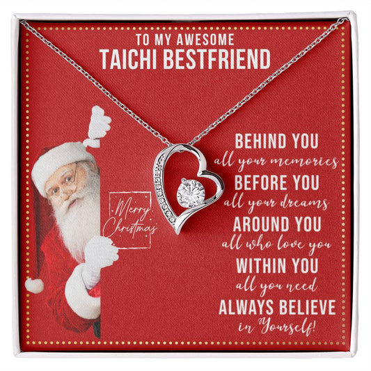 JGF Jewelry Gifts for Family Heart Necklace Gift For My Female Taichi BFF Bestie