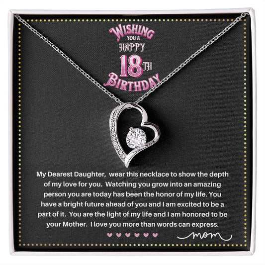 JGF Jewelry Gifts for Family | Birthday Gift For 18 Year Old Daughter | Simple Single Heart Shaped Charm Pendant Necklace