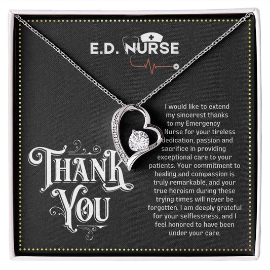 JGF Jewelry Gifts for Family Emergency Department ED Nurse Gifts For Women