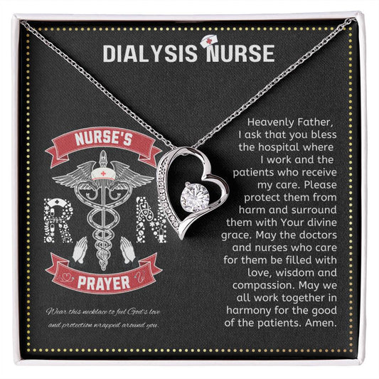 JGF Jewelry Gifts for Family | Dialysis Nurse Gifts For Women | Nurse Heart Necklace Pendant