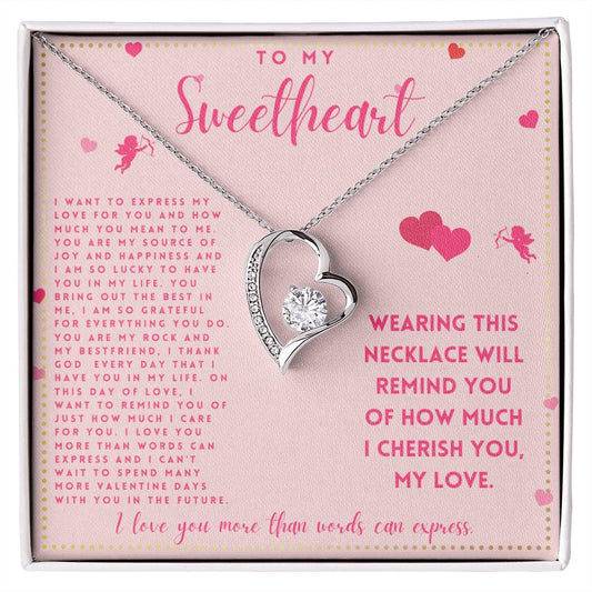 JGF Jewelry Gifts for Family Happy Valentine To My Future Wife Necklace