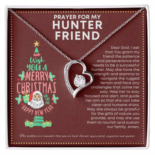 JGF Jewelry Gifts for Family Gifts for Deer and Duck Hunter Friend Cute Simple Heart Necklace