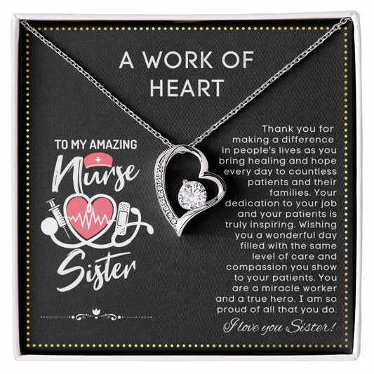 JGF Jewelry Gifts for Family | Nurse Appreciation Gifts For Sister Necklace | Nurses Week Gifts Sister