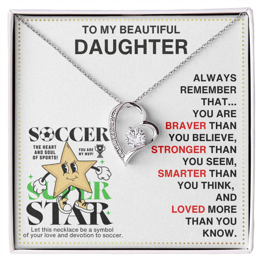 JGF Jewelry Gifts for Family Soccer Necklace For Girls 8-12