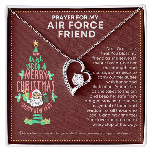 JGF Jewelry Gifts for Family I Love My US Air Force Best Friend Cute Simple Heart Necklace