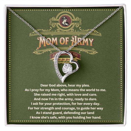 JGF Jewelry Gifts For Family Army Mom Necklace For Women Gifts Jewelry Pendant From Daughter and Son