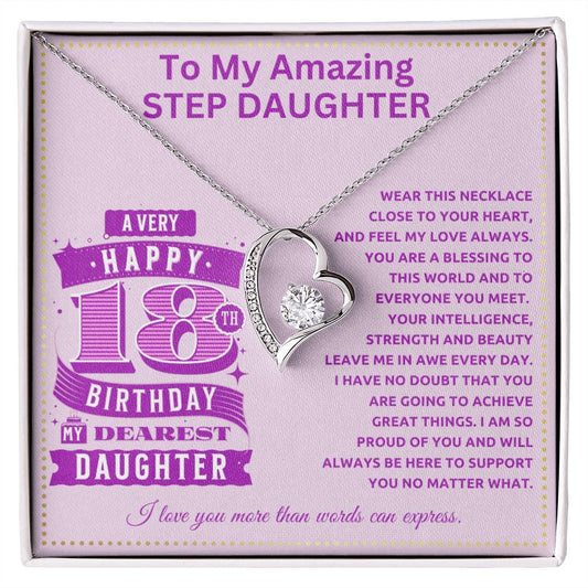 JGF Jewelry Gifts for Family 18th Birthday Gifts for Step Daughter Adult