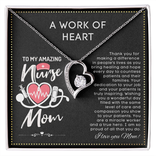 JGF Jewelry Gifts for Family | My Mommy Is A Nurse | Baby Shower Gift For Mom Who Is A Nurse Necklace Jewelry