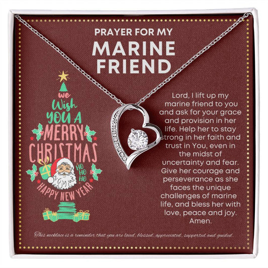 JGF Jewelry Gifts for Family US Marine Corps Gifts For Women Cute Heart Necklace