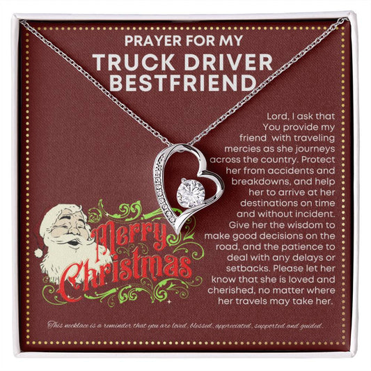 JGF Jewelry Gifts for Family My Bestfriend Is A Truck Driver Semi Trucker