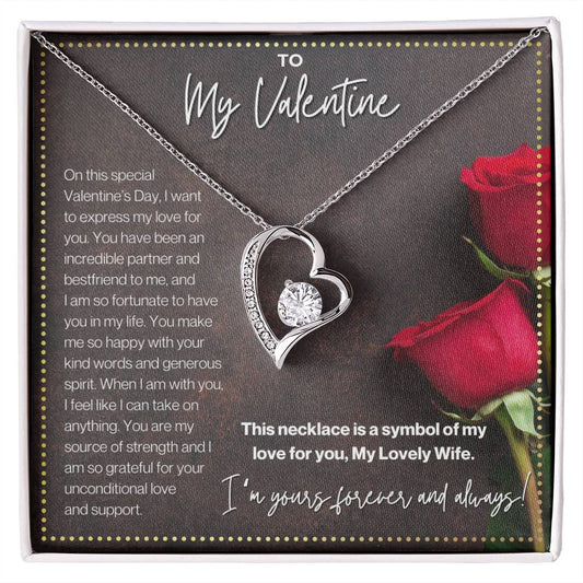 JGF Jewelry Gifts for Family Wife Valentines Card From Husband