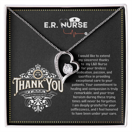 JGF Jewelry Gifts for Family Emergency Room ER Nurse Necklace for Women