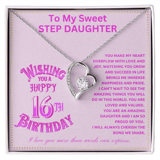 JGF Jewelry Gifts for Family Adult Step Daughter Birthday Gift From Dad