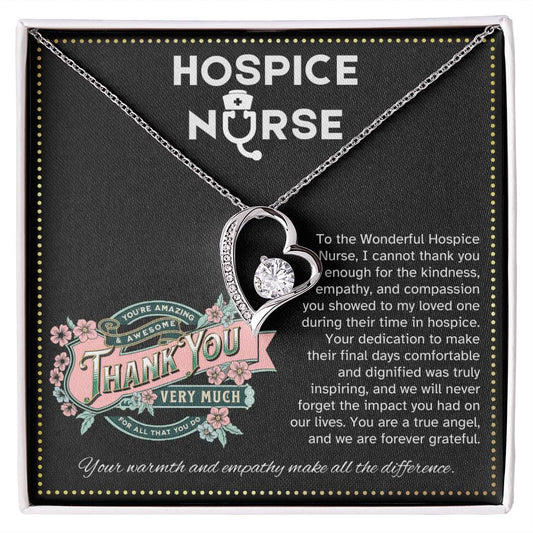 JGF Jewelry Gifts for Family Registered Nurse RN Hospice Nurse Thank You Necklace Gifts