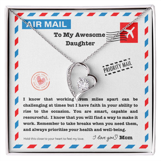 JGF Jewelry Gifts for Family |Send A Happy Birthday Gifts To Adult Daughter | Sterling Silver Open Heart Charm Necklace for Women