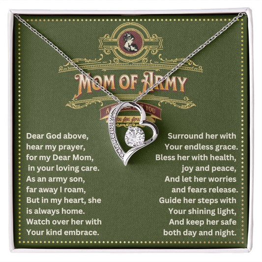 JGF Jewelry Gifts for Family Prayer for Army National Guard Mom Necklace Pendant Jewelry Gifts For Women From Daughter and Son