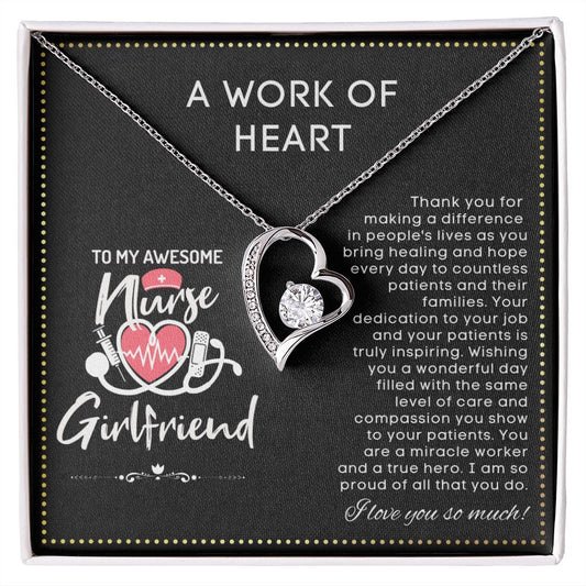 JGF Jewelry Gifts for Family | Nurse Girlfriend Gifts From Boyfriend Necklace | RN Nurse Graduation Gift Ideas