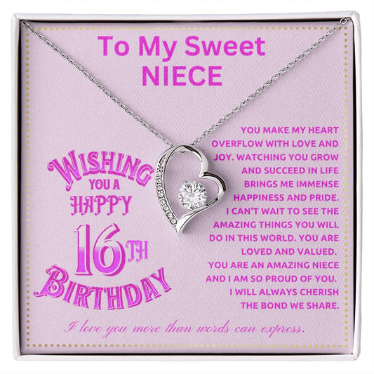 JGF Jewelry Gifts for Family Niece 16th Birthday From Aunt For Teen Girls
