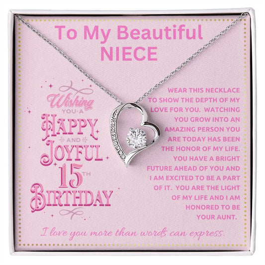 JGF Jewelry Gifts for Family Quinceanera Birthday Card For Girl Niece