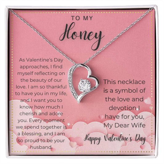 JGF Jewelry Gifts for Family Happy Valentine Card For My Wife