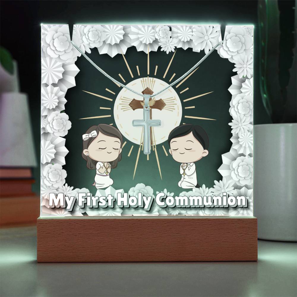 JGF Jewelry Gifts For Family First 1st Holy Communion Necklace For Girls And Boys