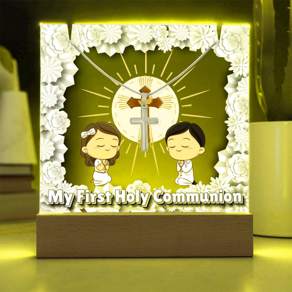 JGF Jewelry Gifts For Family First 1st Holy Communion Necklace For Girls And Boys