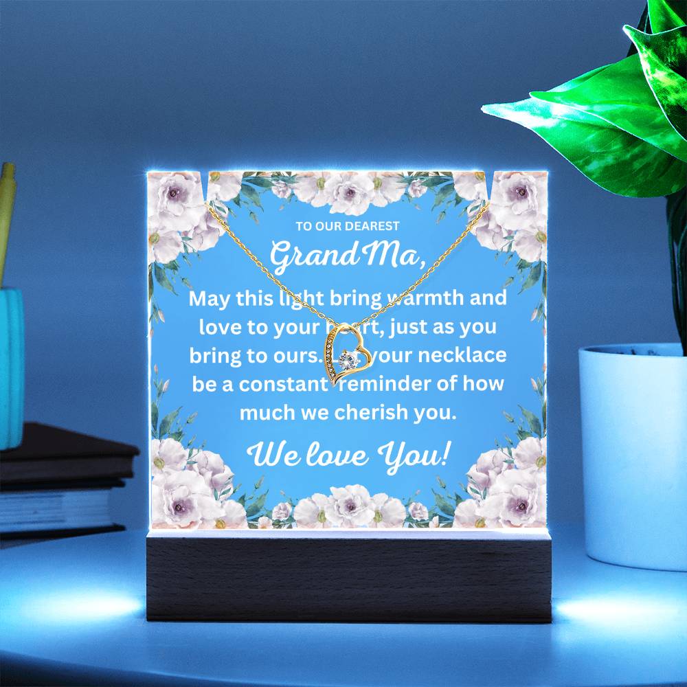 JGF Jewelry Gifts For Family New Grandma Gifts First Time From Granddaughter and Grandson