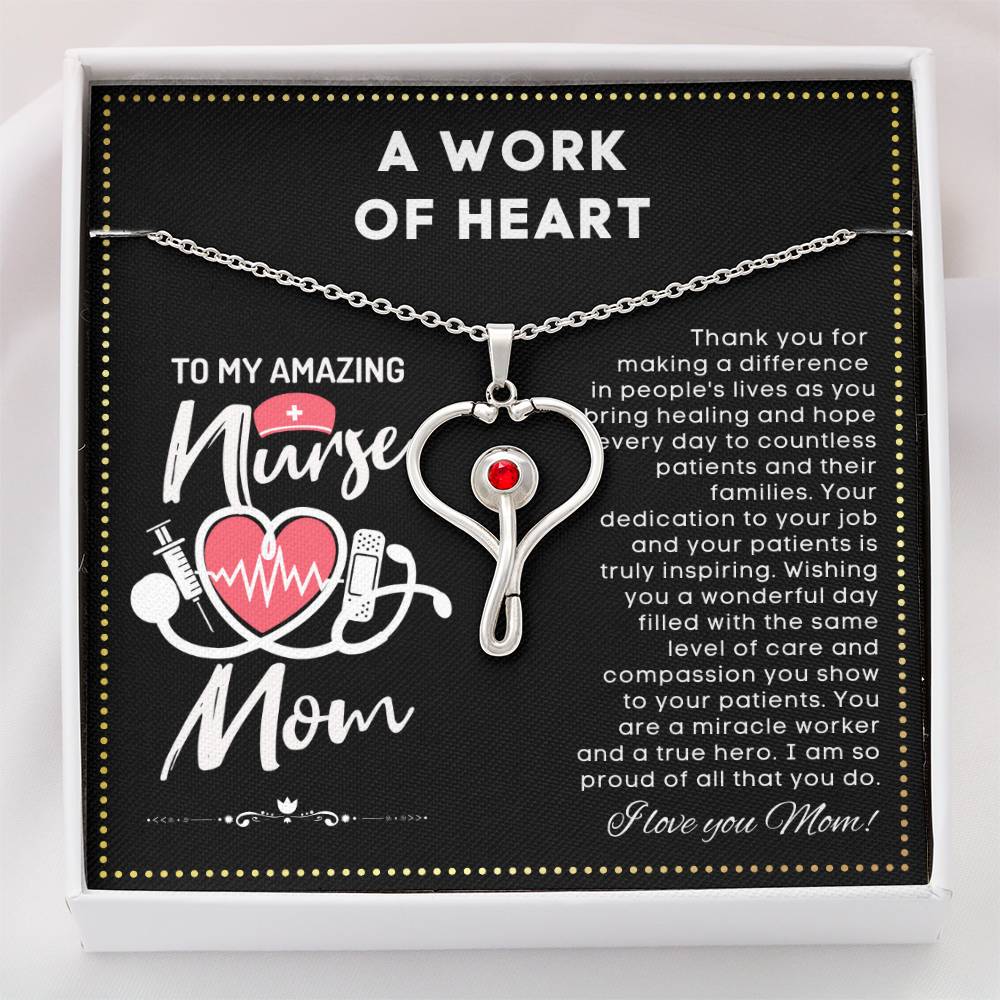 JGF Jewelry Gifts For Family My Mom Is A Nurse For Practitioner Mommy