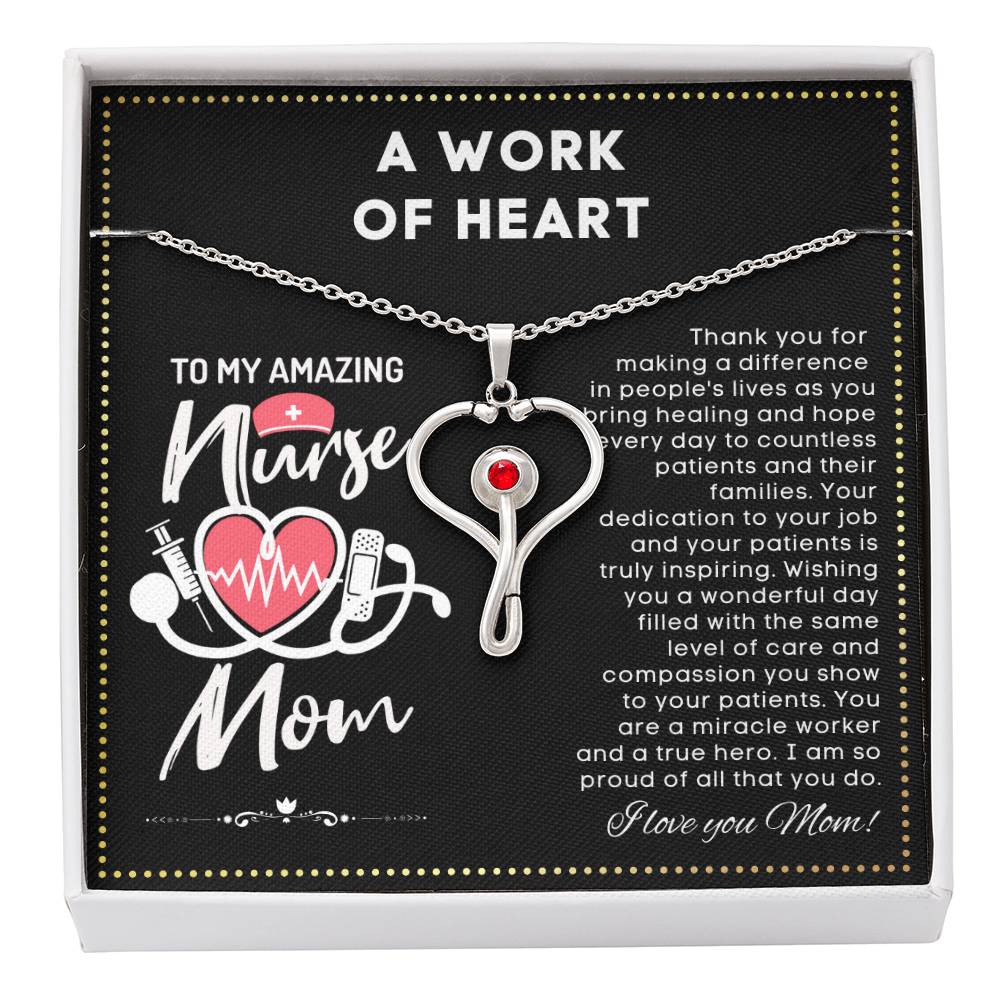 JGF Jewelry Gifts For Family My Mom Is A Nurse For Practitioner Mommy