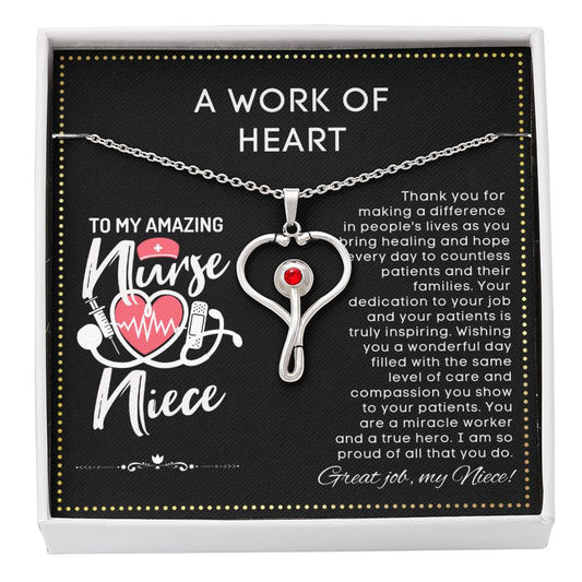 JGF Jewelry Gifts For Family Birthday Gifts For Niece Who's A Nurse Practitioner