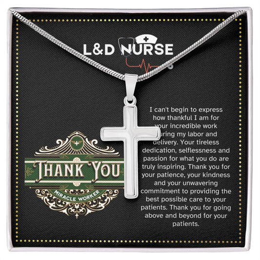 THANK YOU Nurse (27) JGF Jewelry Gifts for Family ARTISAN CROSS TEMPLATE - artisancross-BB