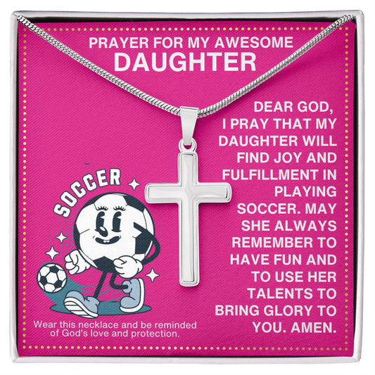 JGF Jewelry Gifts for Family Girls Soccer Necklace Ages 8-12