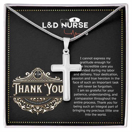 THANK YOU Nurse (24) JGF Jewelry Gifts for Family ARTISAN CROSS TEMPLATE - artisancross-BB