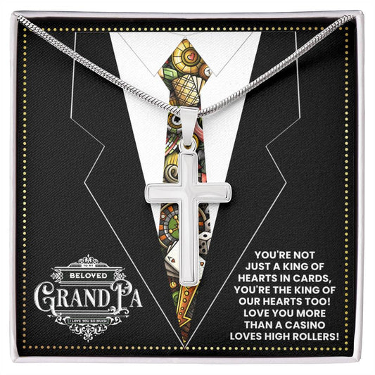 JGF Jewelry Gifts for Family Casino Grandpa Gifts For Men Who Play Poker Themed Birthday Party