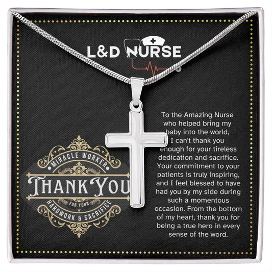 THANK YOU Nurse (25) JGF Jewelry Gifts for Family ARTISAN CROSS TEMPLATE - artisancross-BB