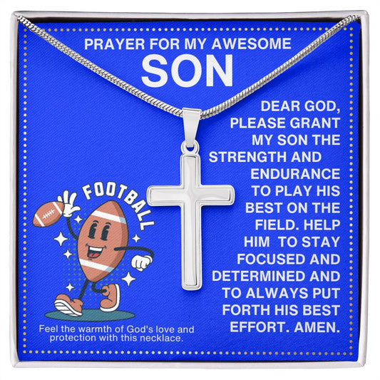 JGF Jewelry Gifts for Family Football Necklace For Boys 8-12