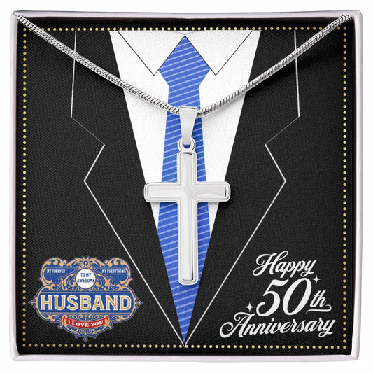 JGF Jewelry Gifts for Family 50 Year 50th Wedding Anniversary For Him Husband