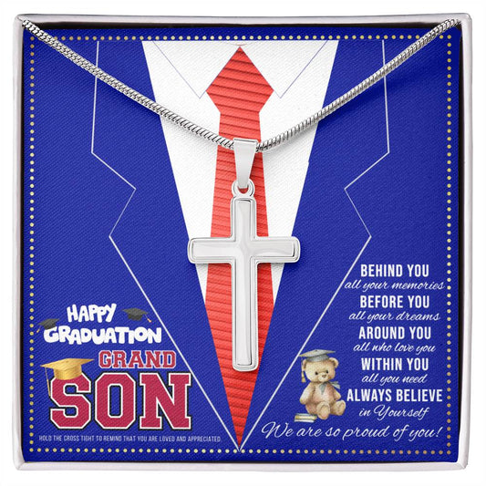 JGF Jewelry Gifts for Family 8th Grade Graduation Grandson Card For Him